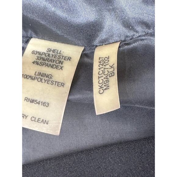 Calvin Klein Solid Black One Button Blazer Women’s Size 12 - Picture 6 of 6